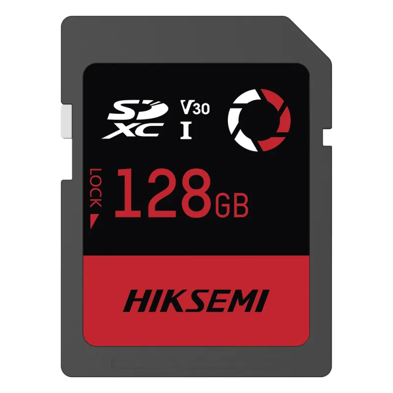 Memoria SD / 128 GB / 180 MB/s Lectura / 150 MB/s Escritura / V30 U3 / Para Drones y Cámaras de Acción / HIKSEMI CAPTURE E30