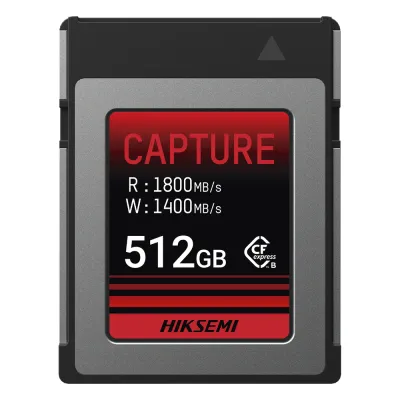 Memoria CFexpress Tipo B / 512 GB / 1800 MB/s Lectura / 1700 MB/s Escritura / Video 8K / PCIe Gen 3×2