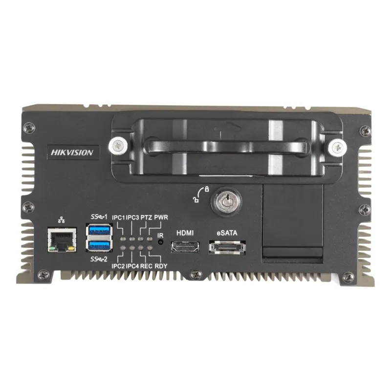 NVR Móvil de 5 Canales de 2 Megapixel / NVR compatible con torreta serie IDS-TVJ860IR / 2 Bahías de Disco Duro de 2 TB / Soporta GPS