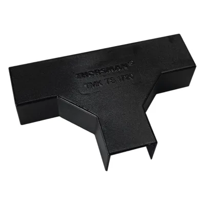 Sección en "T" Color Negro de PVC Auto Extinguible, Para Canaleta TMK-1720-N-CC (5240-02003)