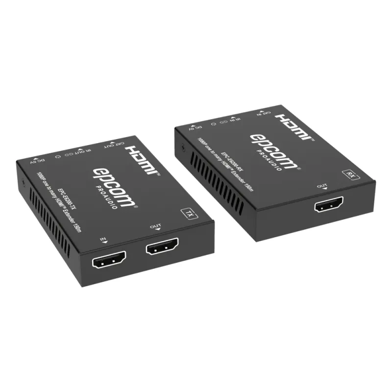 Extensor HDMI™ Sobre IP | Codificador Y Decodificador | 150m Por Cable CAT6 | Compatible Con Red Gigabit | Video Full HD | Compresión EZCast | Control IR Unidireccional