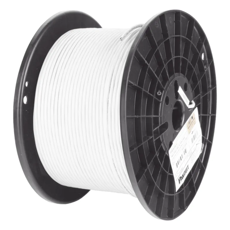 Bobina de Cable UTP de 4 Pares, Vari-MaTriX HD, Cat6A, 23 AWG, LSZH-3 (Libre de Gases Tóxicos), Color Blanco, 305 Metros (1000 Pies)