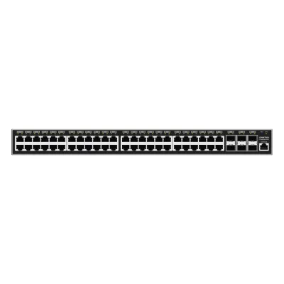 Switch Gigabit Administrable / 48 puertos 10/100/1000 Mbps + 6 Puertos SFP+ / Compatible con GWN Cloud.