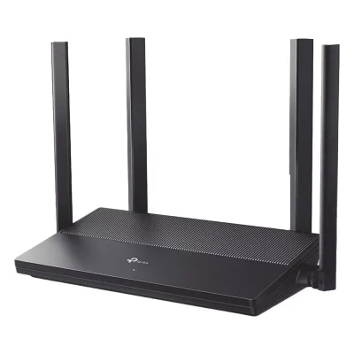 Router WiFi 6 AX 1500 Mbps / MU-MIMO 2X2 y OFDMA / 1 Puerto WAN Gigabit / 3 Puertos LAN Gigabit / Soporta IPV6 y TR-069 / 4 Antenas Beamforming / Seguridad WiFi WPA3