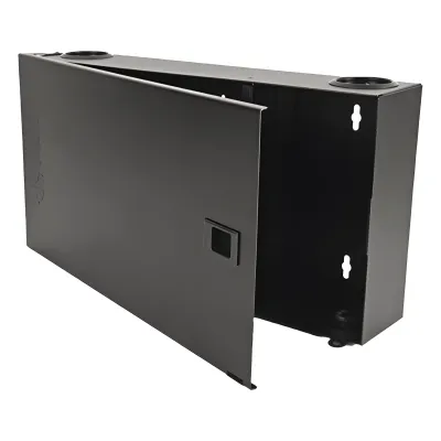 (Lvw-F4-01) Fiber, Enclosure, Lightverse, Wall Mount, Fixed Access, 4 Openings, Black