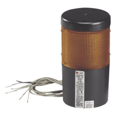 Módulo de Luz de Estado Incandescente, Voltaje de 24 Vdc, Color Ámbar con patrones de destello Flash o Estacionario / Tipo 1 / Uso Interior