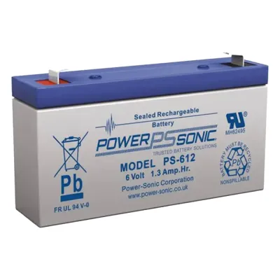 Batería 6V, 1.2AH, Para Respaldo, Tecnologías AGM/VRLA, 5 Años Vida Útil, Terminales F1, Reconocida UL