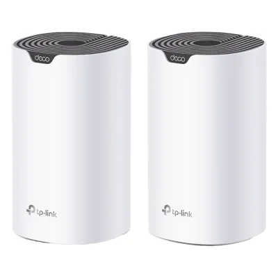 Kit 2 Routers Inalámbricos MESH Interior para Hogar / Doble Banda Wi-Fi 5 AC1900 Mbps / 3 Puerto Gigabit WAN/LAN / 3 Antenas Internas / Administración Mediante la App Deco (iOS, Android)