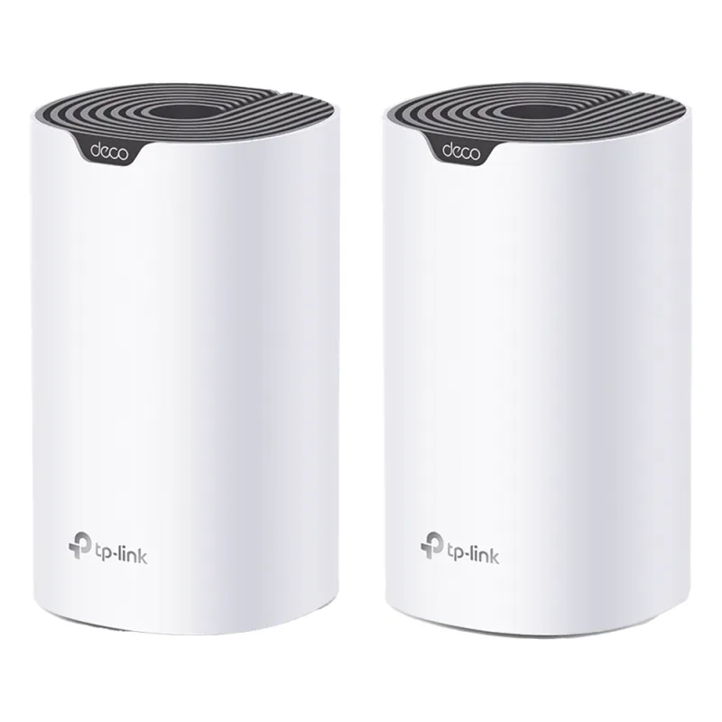 Kit 2 Routers Inalámbricos MESH Interior para Hogar / Doble Banda Wi-Fi 5 AC1900 Mbps / 3 Puerto Gigabit WAN/LAN / 3 Antenas Internas / Administración Mediante la App Deco (iOS, Android)