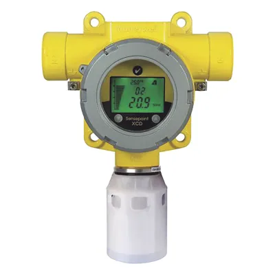 Detector de gas tóxico industrial con sensor electroquímico de dióxido de nitrógeno (NO2), fondo de escala 10 a 50 ppm, salida 4-20 mA con Modbus