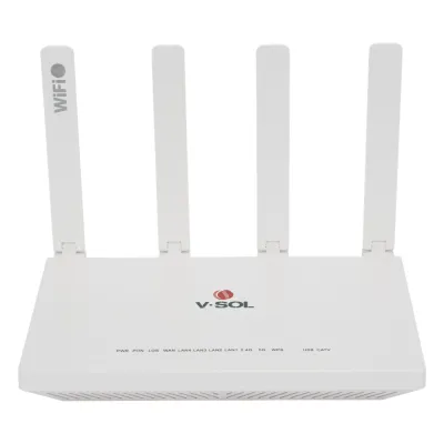 ONU GPON/EPON con Wi-Fi 6 AX1500 / 1 Puerto CATV / 4 Puertos Gigabit / Puerto PON SC/APC