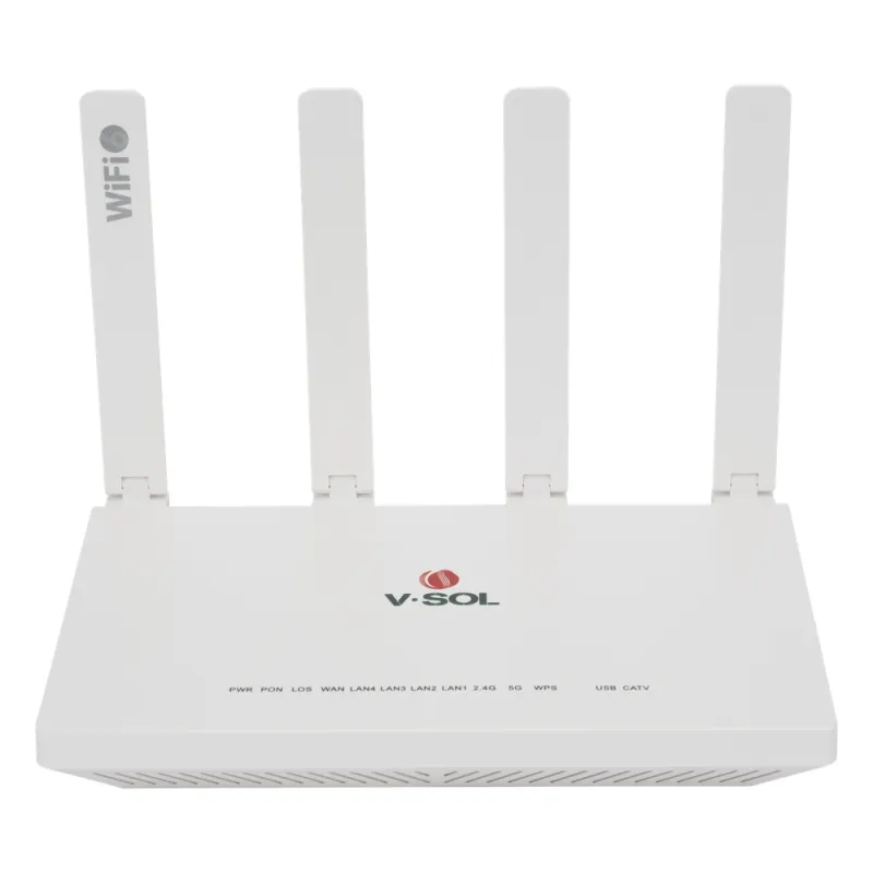 ONU GPON/EPON con Wi-Fi 6 AX1500 / 1 Puerto CATV / 4 Puertos Gigabit / Puerto PON SC/APC