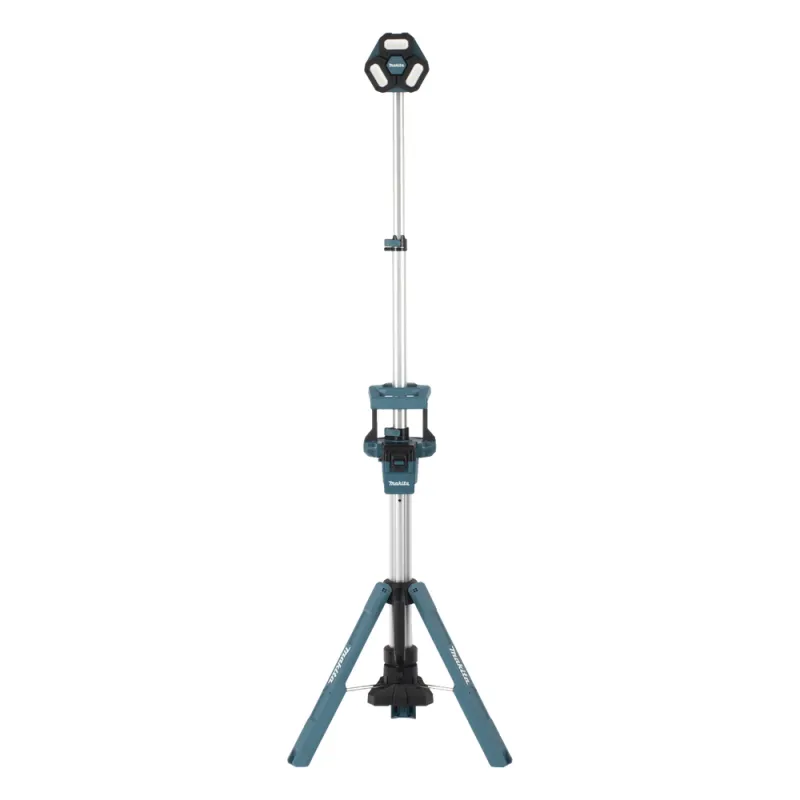 Lampara con Torre para Iluminación Inalámbrica con tres Cabezales Multidireccionales , se extiende hasta 2.2 metros, Utiliza batería LXT® Litio Ion de 18V.