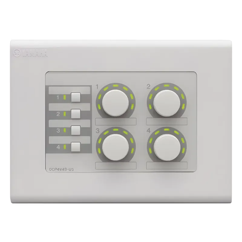Panel de Control Digital | 4 Perillas | 4 Switches Configurables | Compatible con Procesadores Serie MA, PA, y MTX