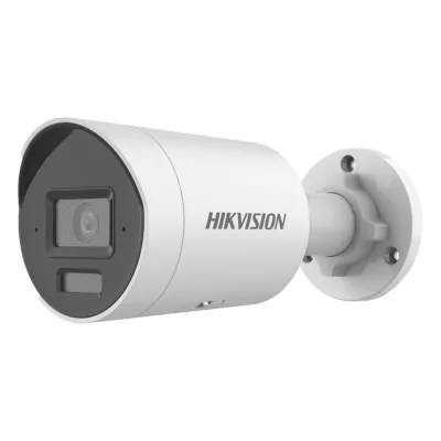 [Dual Light + 2 Micrófonos Integrados] Bala IP 8 Megapixel (4K) / Lente 2.8 mm / 40 mts Luz Blanca + 40 mts IR / ACUSENSE / Exterior IP67 / WDR 120 dB / PoE / Micro SD / Metal / ACUSEEK