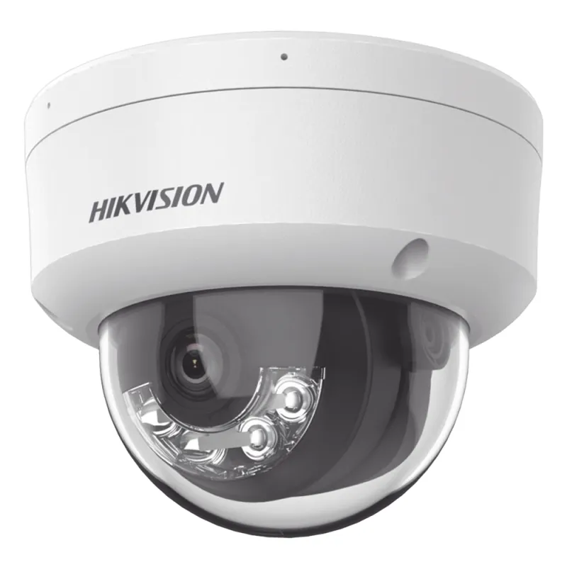 [Dual Light + 2 Micrófonos Integrados] Domo IP 2 Megapixel / Lente 2.8 mm / 30 mts Luz Blanca + 30 mts IR / ACUSENSE / Exterior IP67 / IK10 / WDR 120 dB / PoE / ONVIF / Micro SD / Metal / ACUSEEK