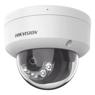[Dual Light + 2 Micrófonos Integrados] Domo IP 4 Megapixel / Lente 2.8 mm / 30 mts Luz Blanca + 30 mts IR / ACUSENSE / Exterior IP67 / IK10 / WDR 120 dB / PoE / ONVIF / Micro SD / Metal / ACUSEEK