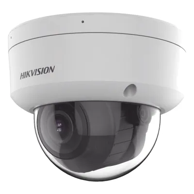 [Dual Light + 2 Micrófonos Integrados] Domo IP 8 MP (3840×2160) / Lente Mot. 2.8-12 mm / Smart IR + Blanco (40 m) / ACUSENSE / Exterior IP67 / IK10 / WDR 120 dB / PoE 802.3af / ONVIF / Alarmas I/O / Micro SD / Metal / ACUSEEK