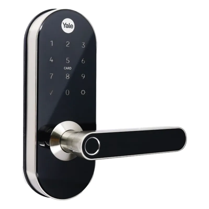 Cerradura Digital YMC420 / con Teclado Táctil / lector de Tarjetas / Huellas / Incluye HUB / compatible con YALE CONNECT
