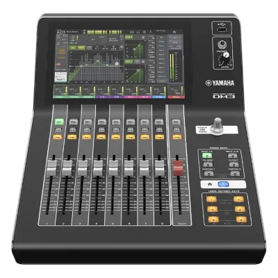 Mezcladora digital para grabación o en vivo 16 x 8 pantalla tactil 9" con puertos Dante incorporado