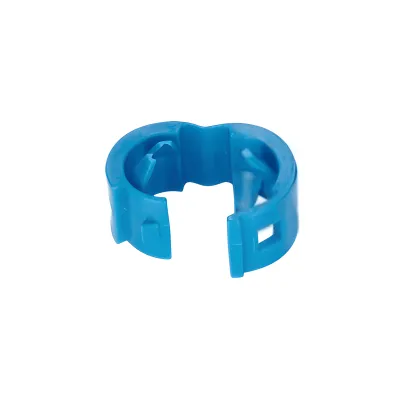 Kit de 25 Clips de Identificación Para Patch Cords, Compatible con Diámetros de 4.7 a 7.8 mm (0.19 a 0.31 Pulgadas), Color Azul