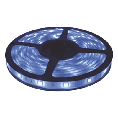 Tira Led de 5 m / Color Azul /Uso Interior / Potencia 15 W / 420 lm/ 12 V CD / IP 20.