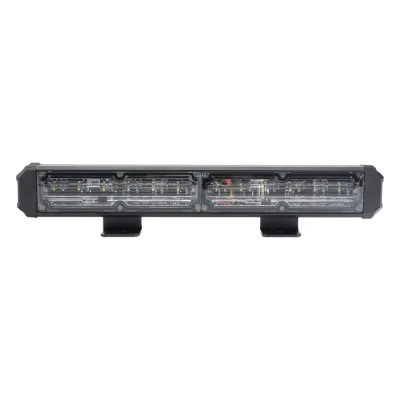 Barra de Luz de Advertencia, 2 Módulos de 6 LED, 11 Pulgadas Rojo/Claro