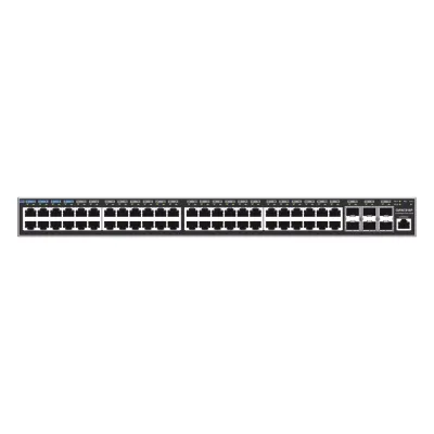 Switch Capa 3 PoE+ Administrable / 48 puertos 10/100/1000 Mbps + 6 Puertos SFP+ de 10 Gigabits / Hasta 740W / Compatible con GWN Cloud.