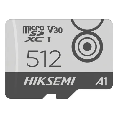 MicroSD HIKSEMI CITY GO / 512 GB / 100 MB/s Lectura / 85 MB/s Escritura / Clase 10 U3 V30 / TLC NAND / Especializada Para Videovigilancia Móvil 24/7