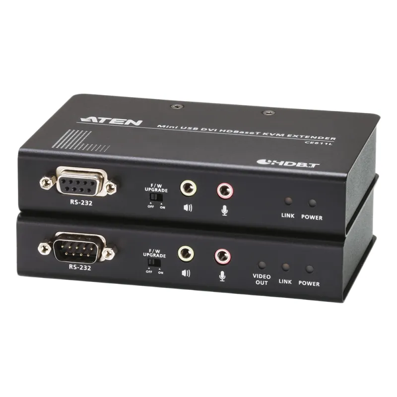 Extensor KVM HDBaseT™| DVI | USB | formato compacto (1920 x 1200 a 100m)