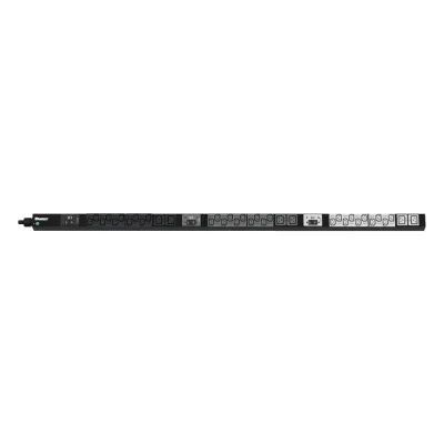 PDU Básico para Distribución de Energía, Enchufe de Entrada NEMA L15-30P, Con 30 Salidas C13 y 6 C19, de Instalación Vertical, 208 Vca, 30 Amp
