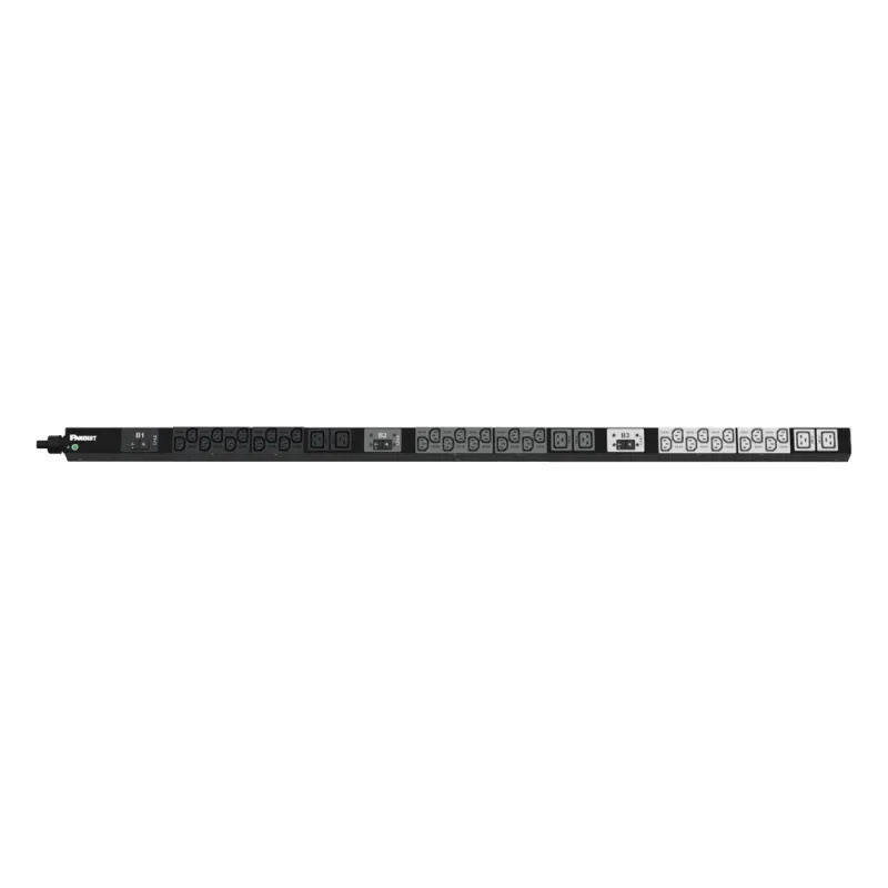 PDU Básico para Distribución de Energía, Enchufe de Entrada NEMA L15-30P, Con 30 Salidas C13 y 6 C19, de Instalación Vertical, 208 Vca, 30 Amp