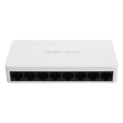 Switch no administrable, Visible en la Topología de la Nube, con 8 puertos 10/100 Mbps