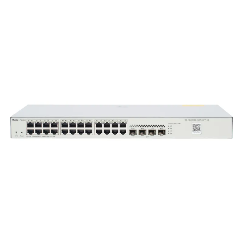 Switch Administrable L2, 24 Puertos Eth 1G, 4 puertos SFP 1G, Administración Remota en la Nube.
