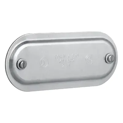Tapa de Aluminio para Condulet Ovalada de 1".