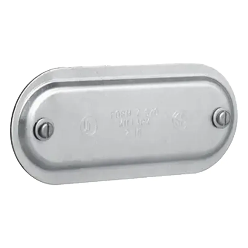 Tapa de Aluminio para Condulet Ovalada de 1".