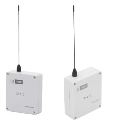 Kit Inalámbrico de Largo Alcance / Transmisor 12Vcc + Receptor 2 Salidas / 2,500 m (8,202 ft) / 433.92 MHz / Contacto Seco / -20°C a +80°C