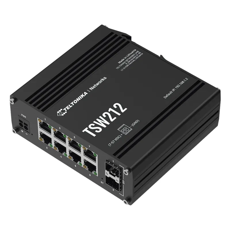 Switch Industrial Administrable L2, 8 puertos GE + 2 SFP, Soporta Profinet
