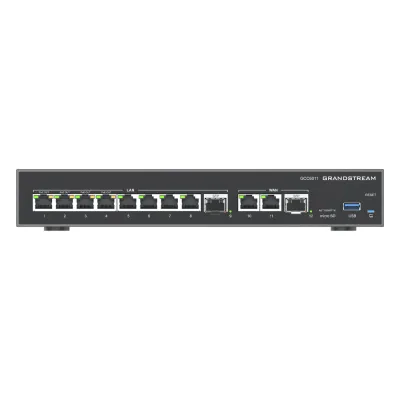 4 en 1: Firewall Nueva Generación, Router, PBX IP /Switch 10 Puertos Gigabit (4 PoE +) / 2 Puertos SFP 2.5 Gigabit / 3 puertos WAN fijos