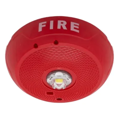 Lámpara estroboscópica LED para techo, sin bocina, candela seleccionable, color rojo, compatible con SpectrAlert