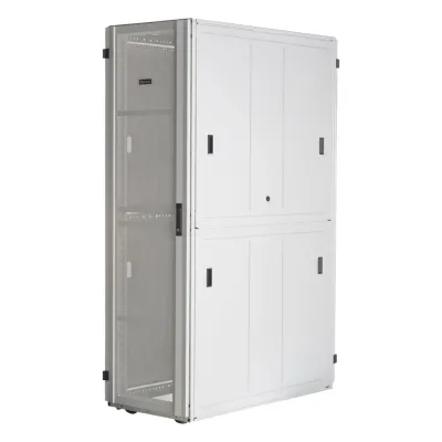 Gabinete FlexFusion™ XGL (Light) para Centros de Datos, 42 UR, 600 mm de Ancho, 1200 mm de Profundidad, Fabricado en Acero, Color Blanco