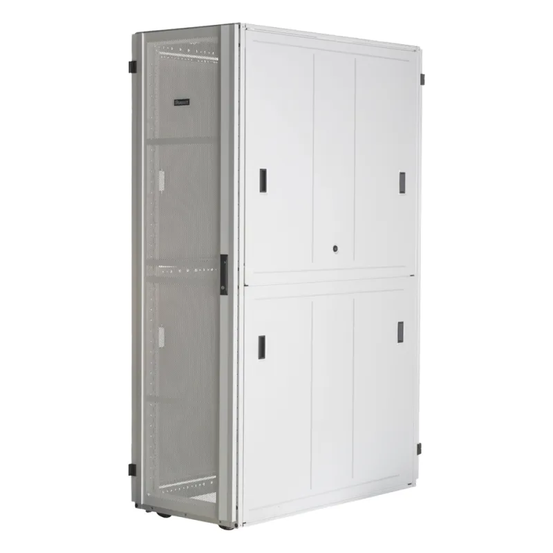 Gabinete FlexFusion™ XGL (Light) para Centros de Datos, 42 UR, 600 mm de Ancho, 1200 mm de Profundidad, Fabricado en Acero, Color Blanco