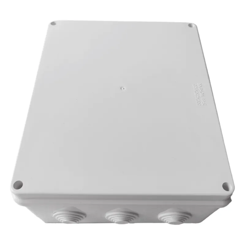 Caja de Derivación-Conexión para Exterior IP65 con 12 Entradas / 300 x 250 x 120 mm (11.8 x 9.8 x 4.7 in) / Sellado Seguro con Empaque + 4 Tornillos / Resiste Agua, Polvo y Sol Directo