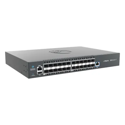 Switch cnMatrix EX3024F Ideal para Distribución en una Red Empresarial / 24 Puertos de Fibra Óptica SFP+(10 Gbps) / Capa 2 y Capa 3 / Doble Fuente de Alimentación en Corriente Alterna
