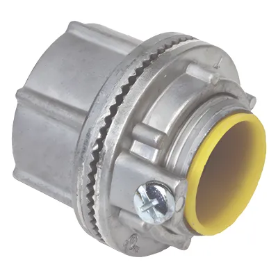 Conector Myers de Zinc 3/4" con Tornillo de Tierra.