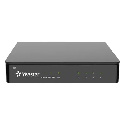 Conmutador IP SIP Yeastar para PYMES / 20 extensiones/ 10 llamadas simultaneas/ 2 puertos FXO (Tarjeta Incluida).