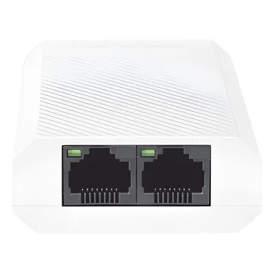 Extensor PoE+ (30 Watts Entrada) / 1000 Mbps con 2 Salidas PoE+ (30 Watts Totales de Salida) / Uso Interior / Podemos Alimentar 2 Cámaras IP