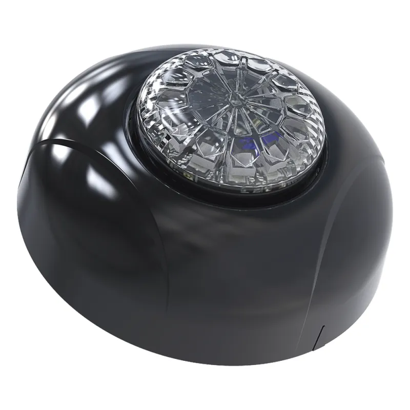 Estrobo Oculto de 12 LED, Brida negra, 12 Vcd, Clara, Lente transparente