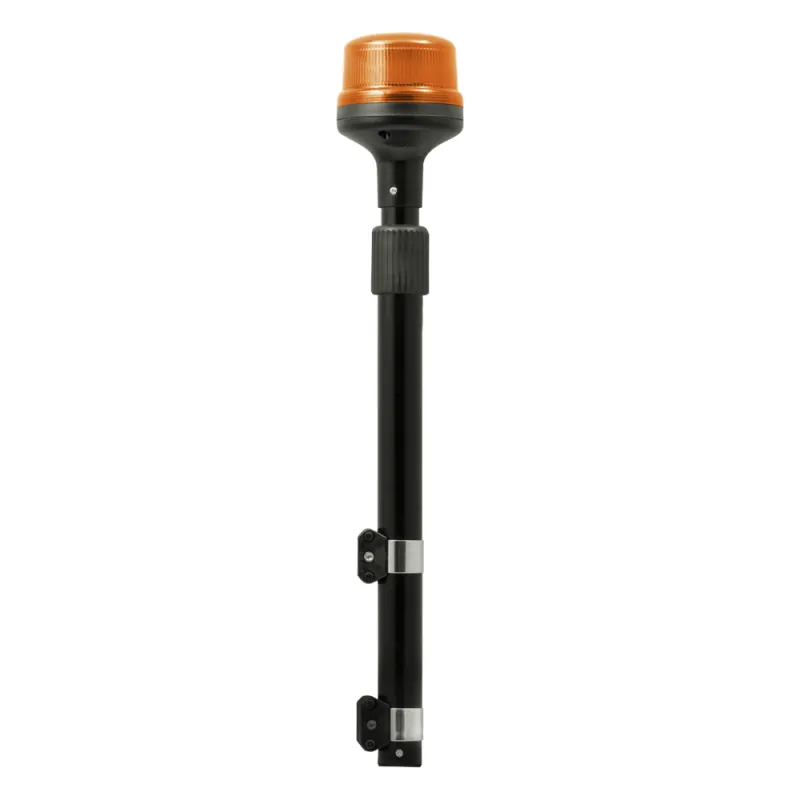 Luz Telescópica para Motocicletas de 8 LED, Ambar, Lente Ambar, SAE