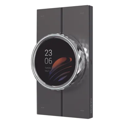Mini pantalla táctil Hub controlador integrable con sistemas de automatización compatible con múltiples marcas, una entrada de iluminación, 4 botones para escenas. Conexión Wifi